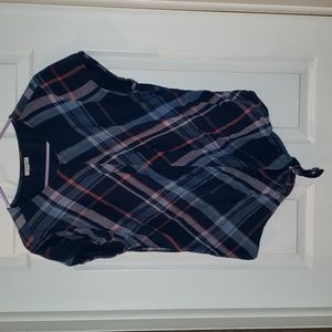 L plaid Maurices shirt